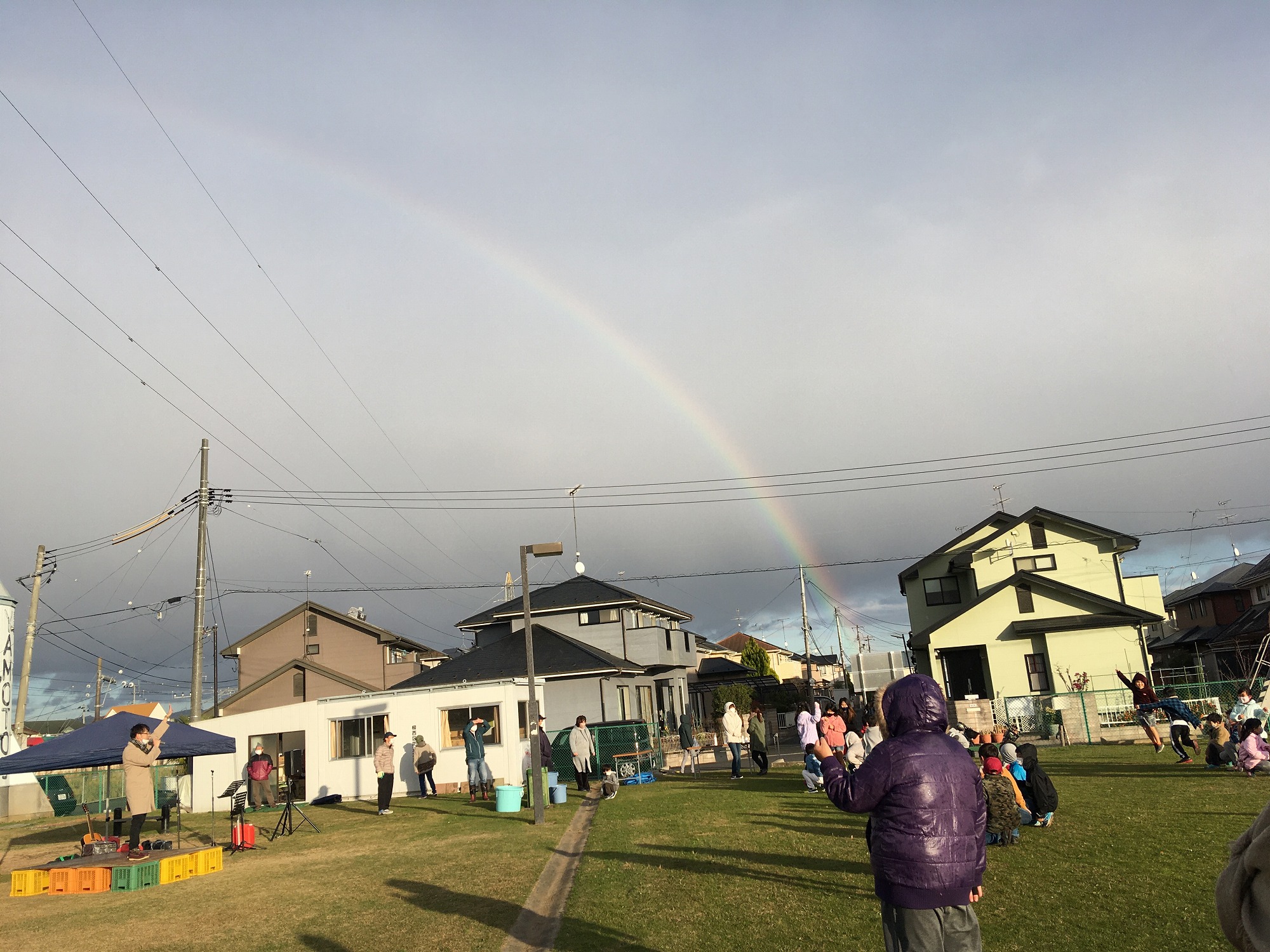 2020年11月28日　柳西公園光のページェント（地域の方と協力しての子どもイベント）